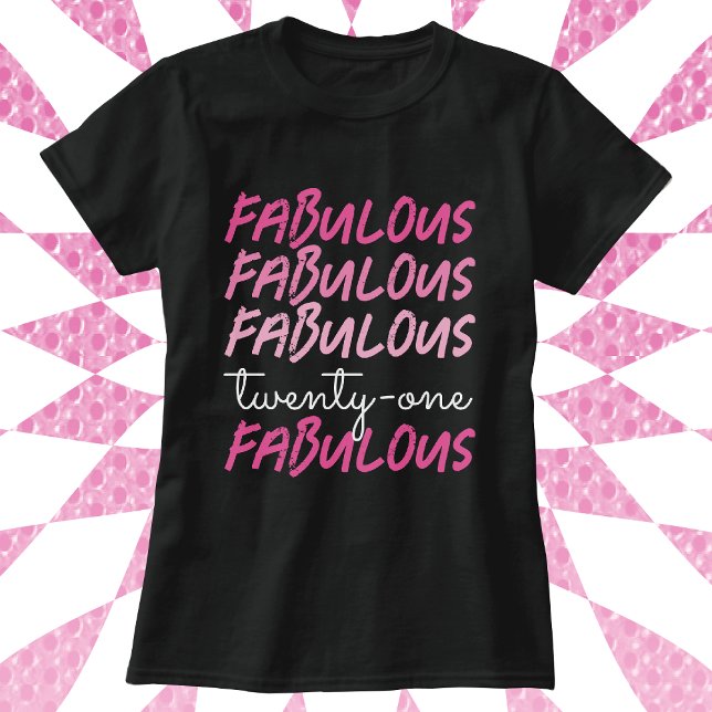 21st birthday fabulous Tri-Blend shirt (Creator Uploaded)