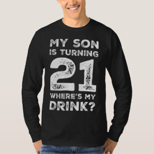 21st Birthday for Dad Mum 21 Year Old Son Gift Fam T-Shirt