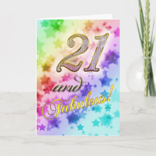 21st birthday for someone Fabulous Card