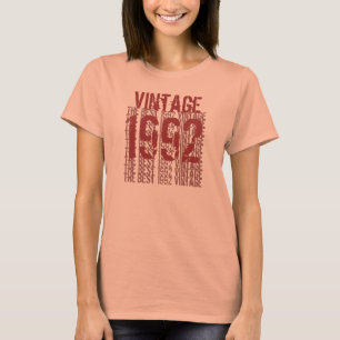 21st Birthday Gift 1992 Vintage Light Soft Pastels T-Shirt
