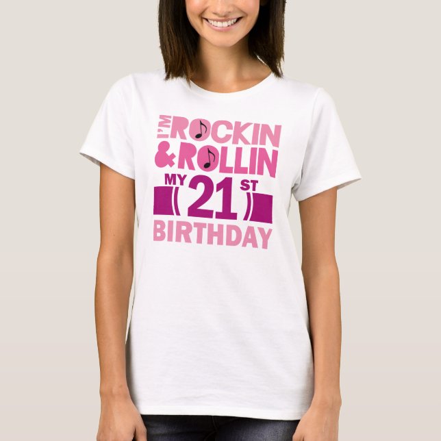 21st Birthday Gift Idea For Female T-Shirt (Front)