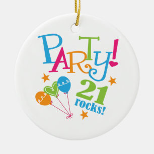 21st Birthday Gift Ideas Ceramic Tree Decoration