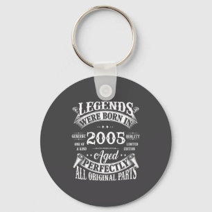 21st Birthday Gift Legend Born In 2005 21 For Year Key Ring