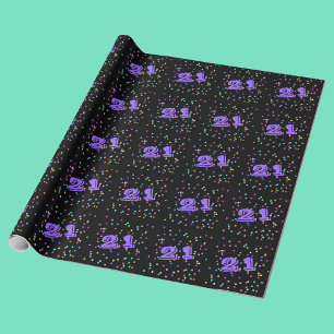 21st Birthday Gift Wrap Wrapping Paper