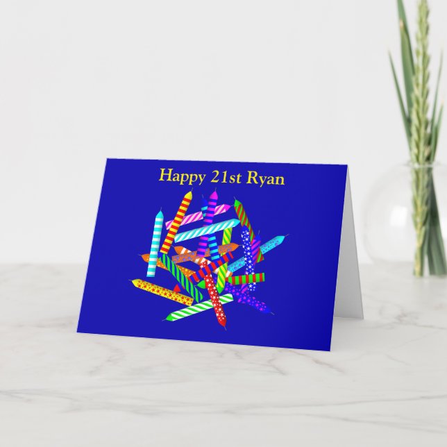 21st Birthday Gifts Card (Front)