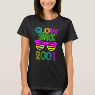 21st Birthday Glow Since 2001 Vintage Sunglasses R T-Shirt