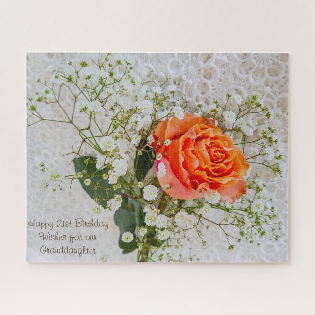 21st Birthday Granddaughter Jigsaw Puzzle (Horizontal)