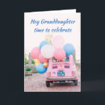 *21st BIRTHDAY* GRANDDAUGHTER TIME TO CELEBRATE   Card<br><div class="desc">A FIAT FILLED WITH BALLOONS AND "YOUR WISHES" MAKE THIS CARD SO VERY SPECIAL FOR YOUR "NIECE'S" **21st BIRTHDAY** AND BEING FROM "YOU" MAKES IT EVEN MORE SO!!! THANKS FOR STOPPING BY ONE OF MY EIGHT STORES! CHANGE THE AGE IN SECONDS IF YOU NEED TO :) THANKS</div>