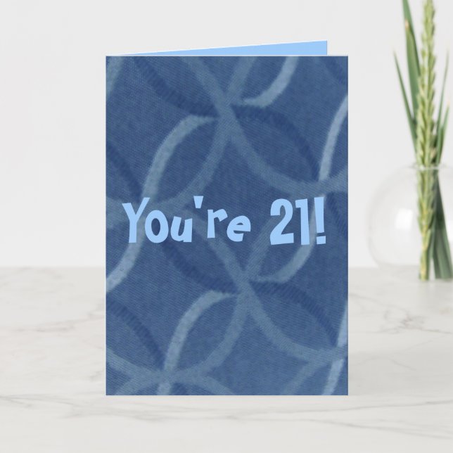21st Birthday Humor Greeting Card (Front)