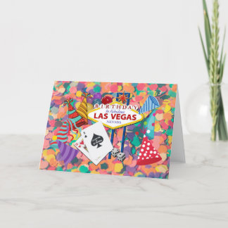 21st Birthday in Las Vegas Card