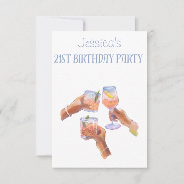 21st Birthday Invitation (Front)