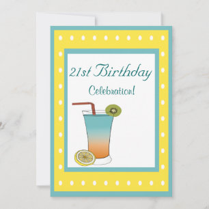 21st Birthday Invitation