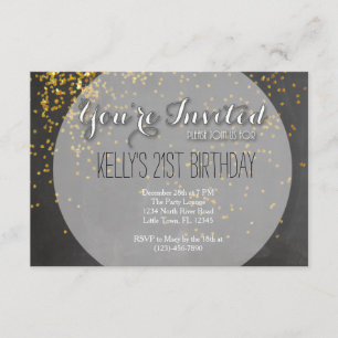 21st Birthday Invitation