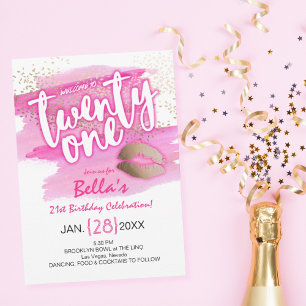 21st Birthday Invitation
