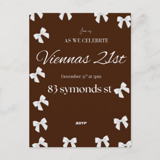 21st birthday invitation 