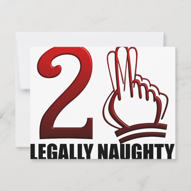 21st Birthday Invitation (Front)