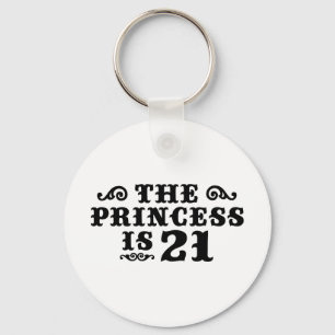21st Birthday Key Ring