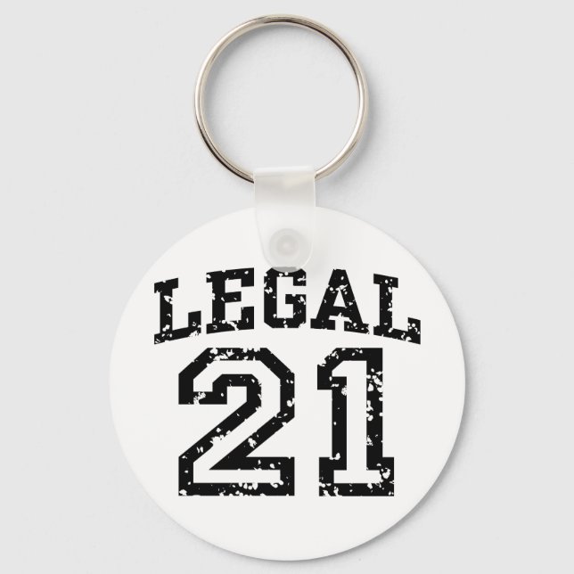 21st Birthday Key Ring (Front)