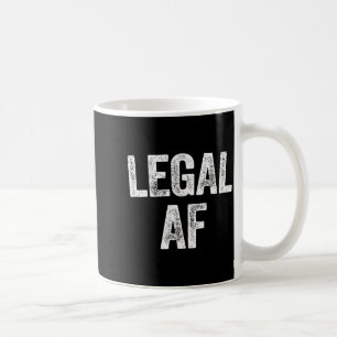 21st Birthday Legal Af Long Sleeve  Coffee Mug