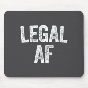 21st Birthday Legal Af Long Sleeve  Mouse Mat