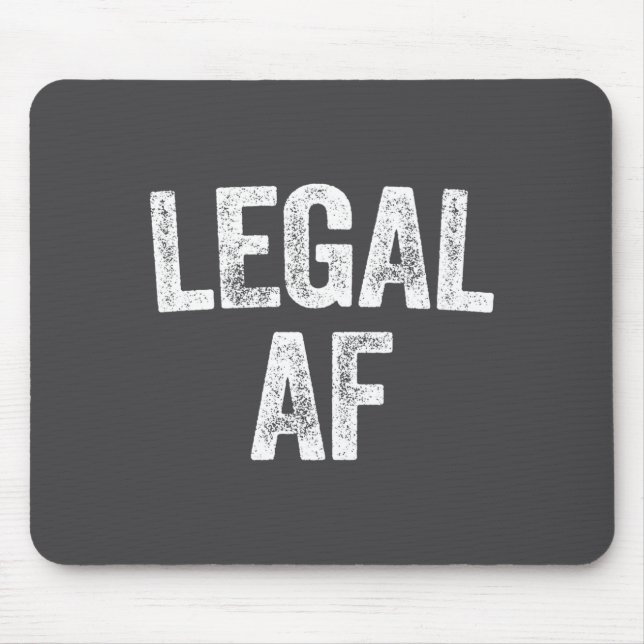 21st Birthday Legal Af Long Sleeve  Mouse Mat (Front)