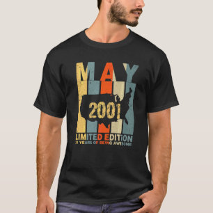 21st Birthday May 2001 21 Years Of Being Awesome T-Shirt