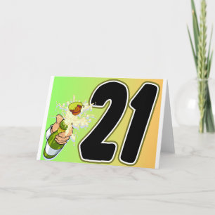 21st Birthday merchandise Card