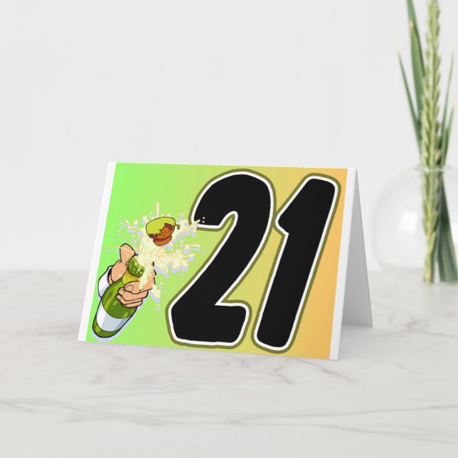 21st Birthday merchandise Card (Front)