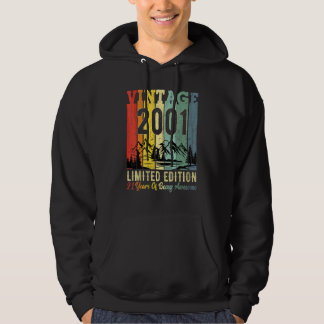 21st Birthday Party 21 Year Old Awesome 2001 Hoodie
