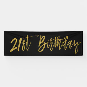21st Birthday Party Banner