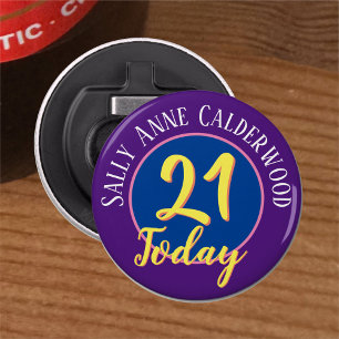 21st Birthday Party Bottle Opener