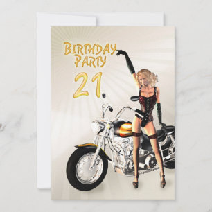 21st Birthday party Invitation