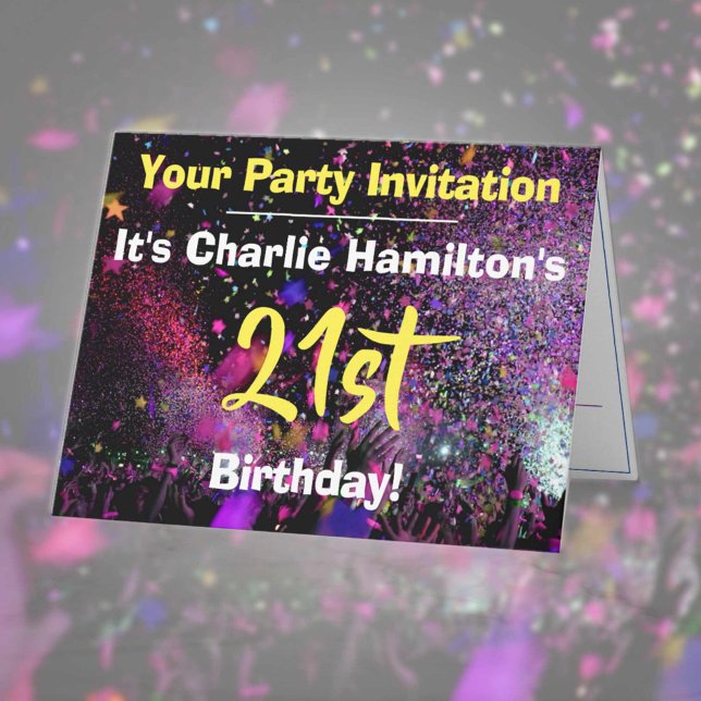 21st Birthday Party Invitation (Creator Uploaded)
