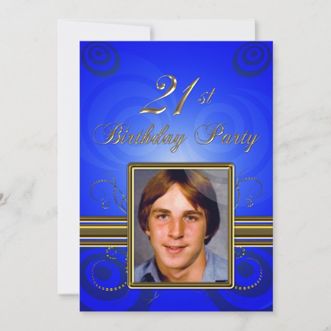 21st Birthday party Invitation (Front)