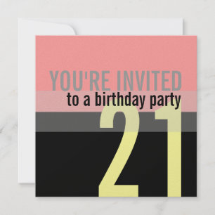 21st Birthday Party Invitations