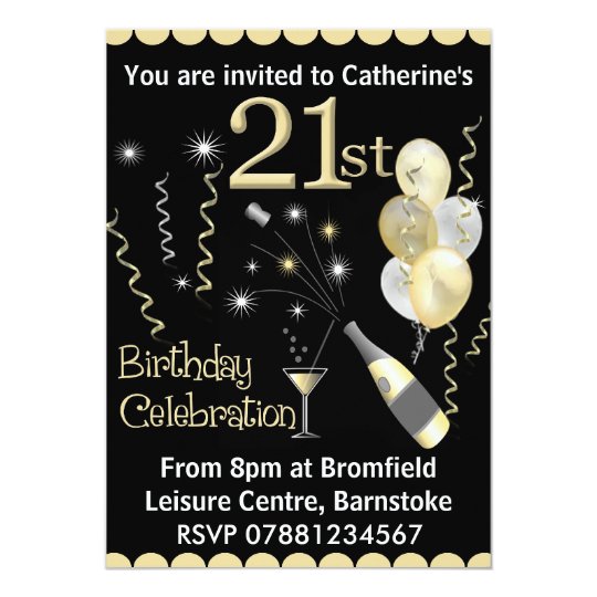 21st birthday party invitations