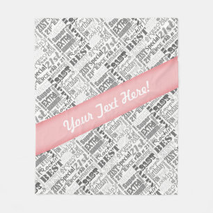 21st Birthday Party Personalised Gifts Fleece Blanket