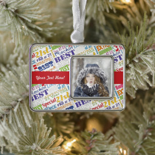 21st Birthday Party Personalised Gifts Silver Plated Framed Ornament