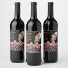 21st birthday party wine bottle label
