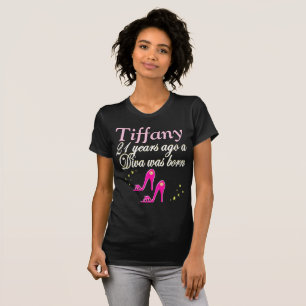21ST BIRTHDAY PERSONALIZED PINK SHOES T SHIRT