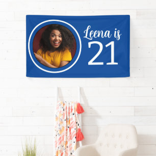 21st Birthday photo Frame  Banner