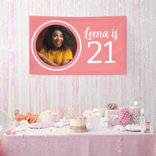 21st Birthday photo Frame Banner