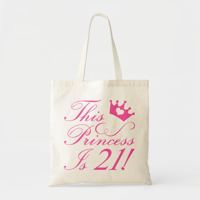 21st Birthday Princess Tote Bag (Front)