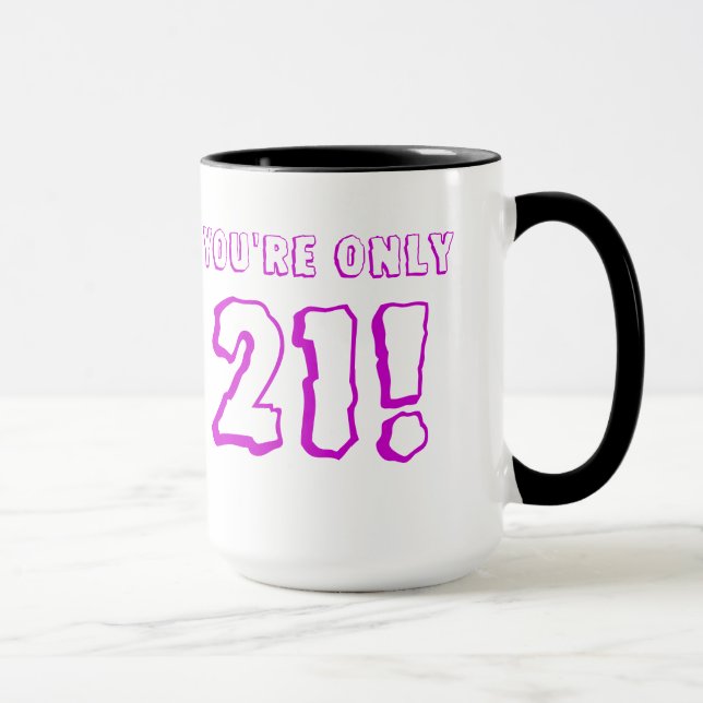 21st Birthday (Purple) Mug (Right)