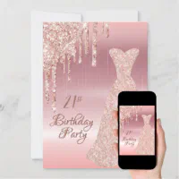 Rose gold hotsell 21st birthday dress