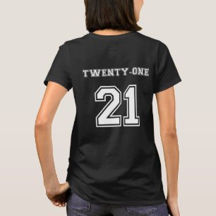 21st Birthday Sports Style Twenty One Birthday T-Shirt