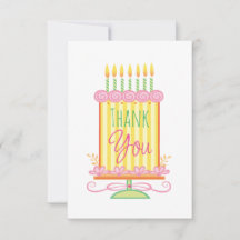 21st Birthday Thank You Cake Present