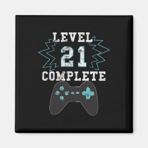 21st Birthday Video Game Humour Tee Funny Gamer Gi Magnet
