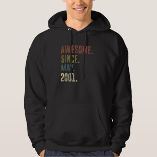 21st Birthday Vintage Awesome Since May 2001 Hoodie
