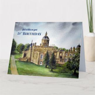 21st Birthday Wishes Castle Howard York Customise Card